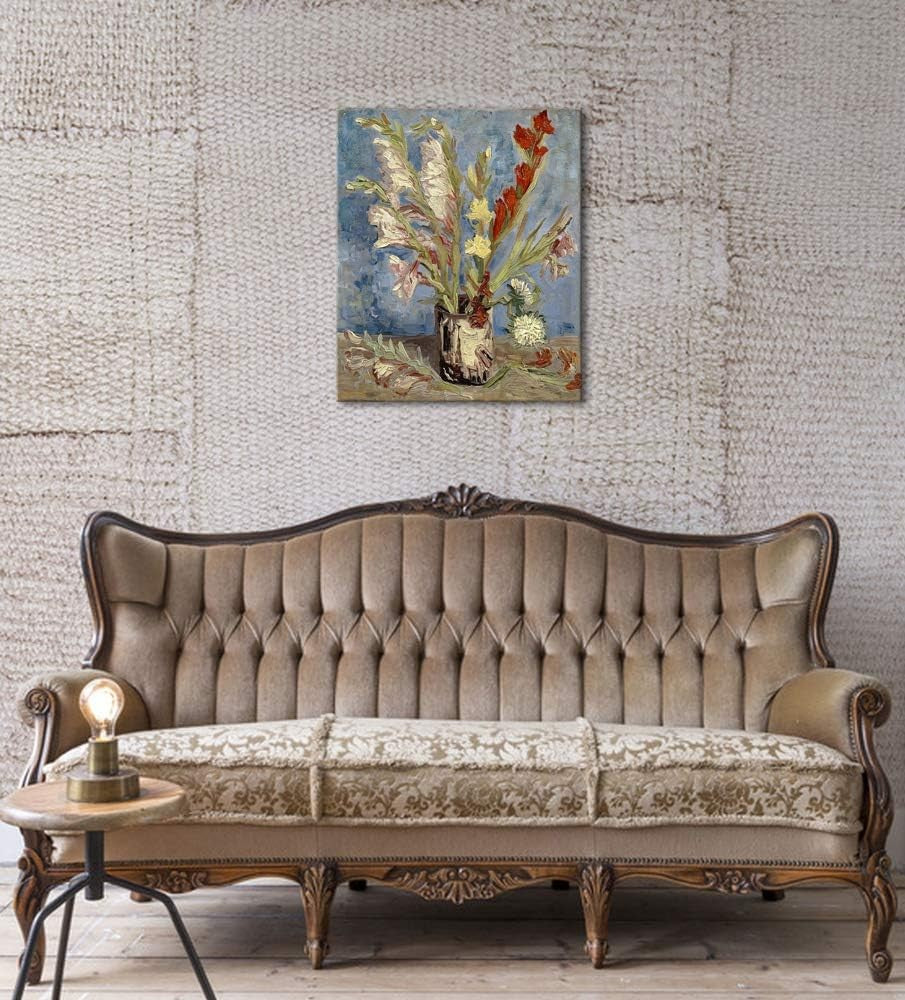 Large Modern Floral Canvas Wall Art Van Gogh Abstract Flowers