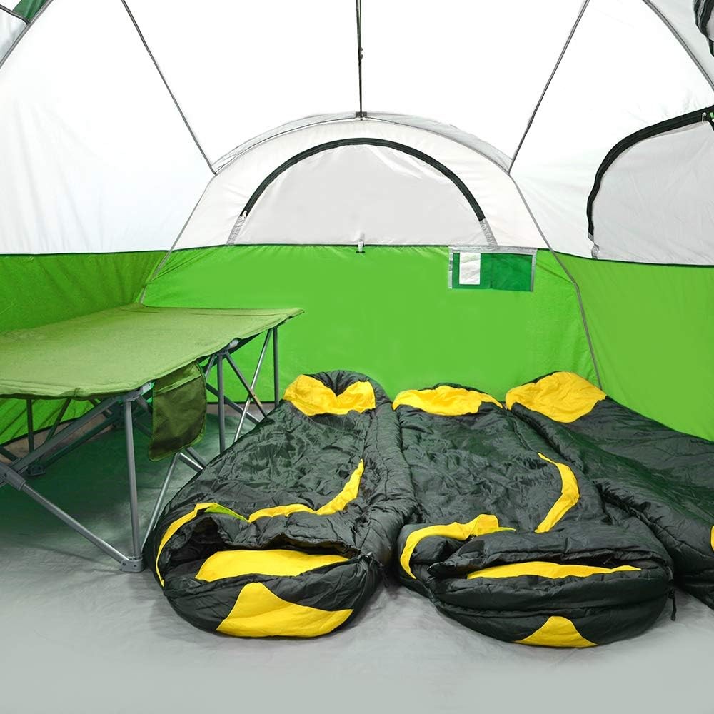8 Person Camping Tent Waterproof Windproof Family w/ Divider