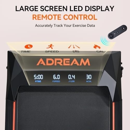 Foldable Walking Pad Treadmill 2.25HP Manual Incline Home Office Use
