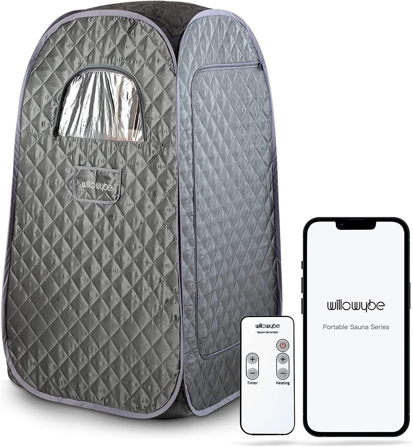 Portable Steam Sauna Spa Tent w/ Bluetooth Control & Chair – Home Detox