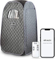Portable Steam Sauna Spa Tent w/ Bluetooth Control & Chair – Home Detox