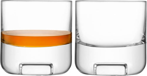 Handmade 240ml Whisky Tumbler Set of 2 | Premium Glass Gift for Men