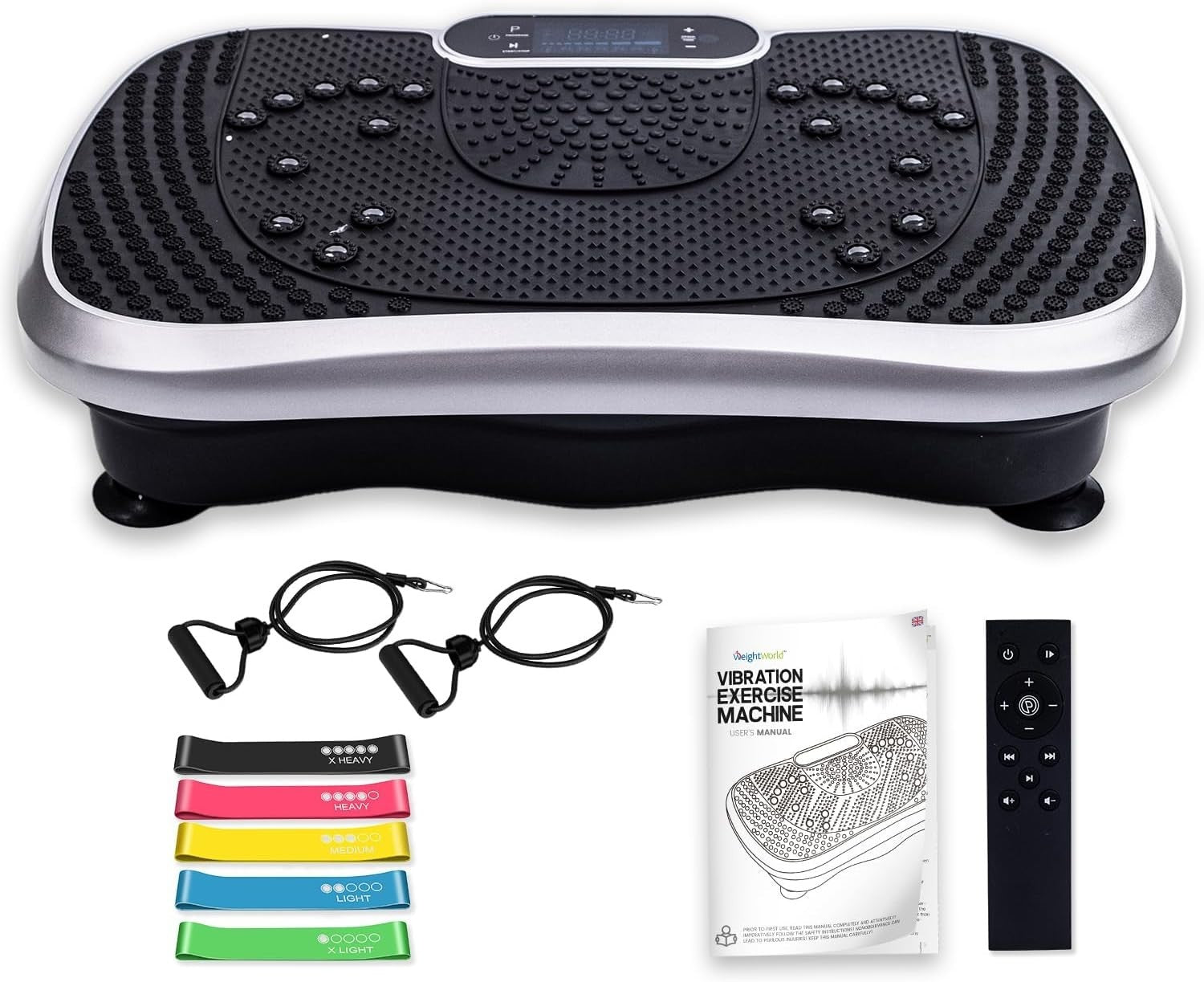 Vibration Plate Exercise Machine 99 Levels Bluetooth 5 Programs Home Trainer