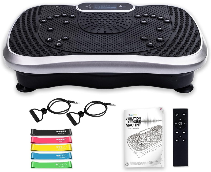 Vibration Plate Exercise Machine 99 Levels Bluetooth 5 Programs Home Trainer