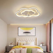 Warmiehomy 40CM Ceiling Fan with LED Light, 6-Speed, Reversible Motor, Remote