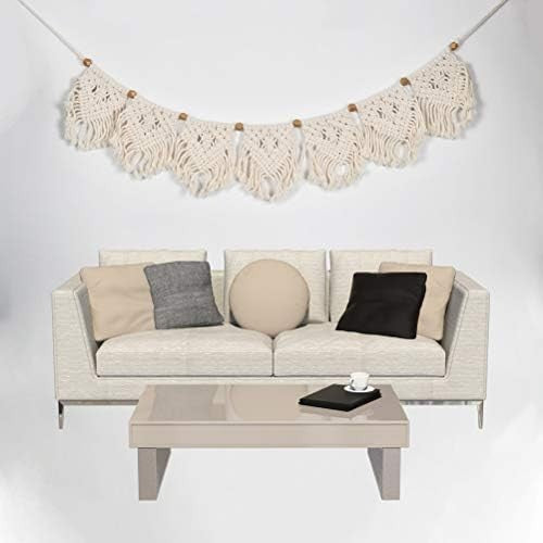Boho Macrame Wall Hanging Garland 3m Cotton Triangle Flags
