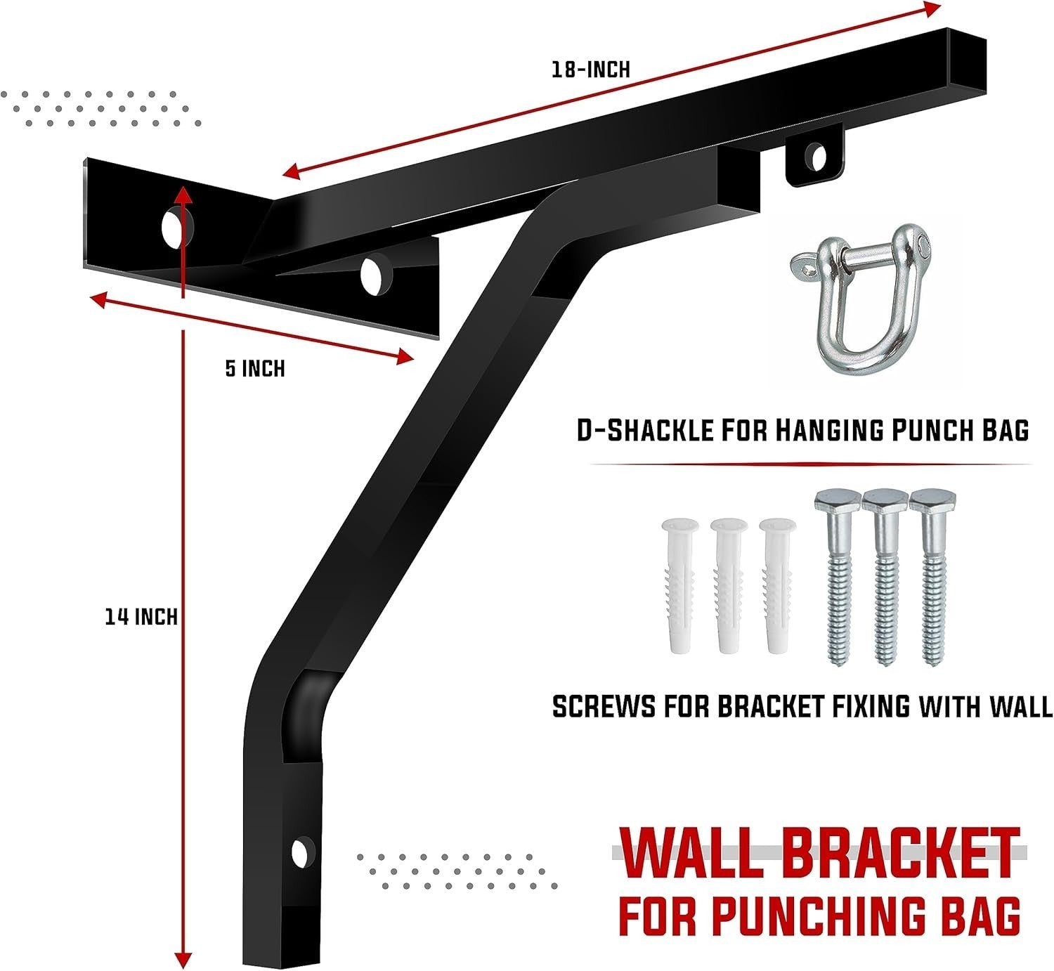 Heavy Duty Boxing Punching Bag Filled 4ft Set MMA Kickboxing Training