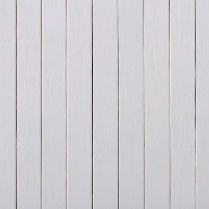 White Bamboo Room Divider 250x165cm Roll-Up Privacy Screen for Bedroom Office