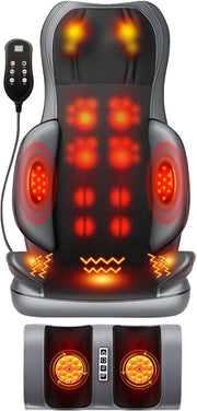 Full Body Shiatsu Massage Chair Pad Neck Back Foot Heat Vibration Home Office