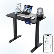 AI Electric Standing Desk Height Adjustable Sit Stand Smart App Control 80x48cm
