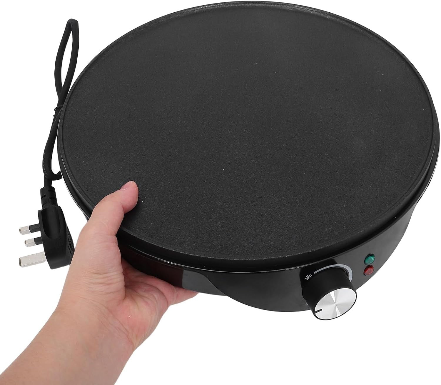 12" Electric Crepe Maker Nonstick Pancake Machine | Spreaders Included UK Plug