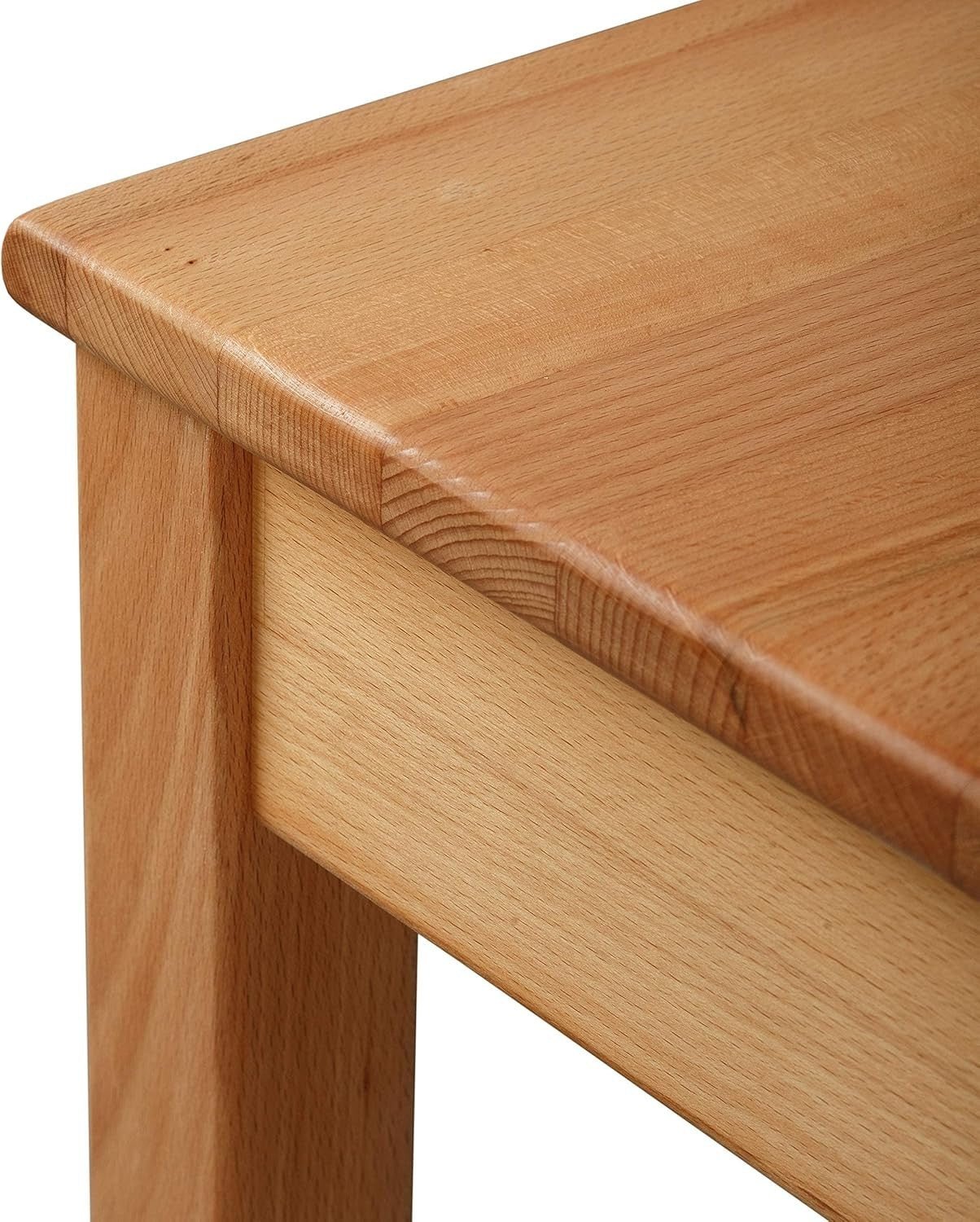 Beech Solid Wood Dining Bench Tomas - Durable Modern Wooden Seat 100x35x45cm