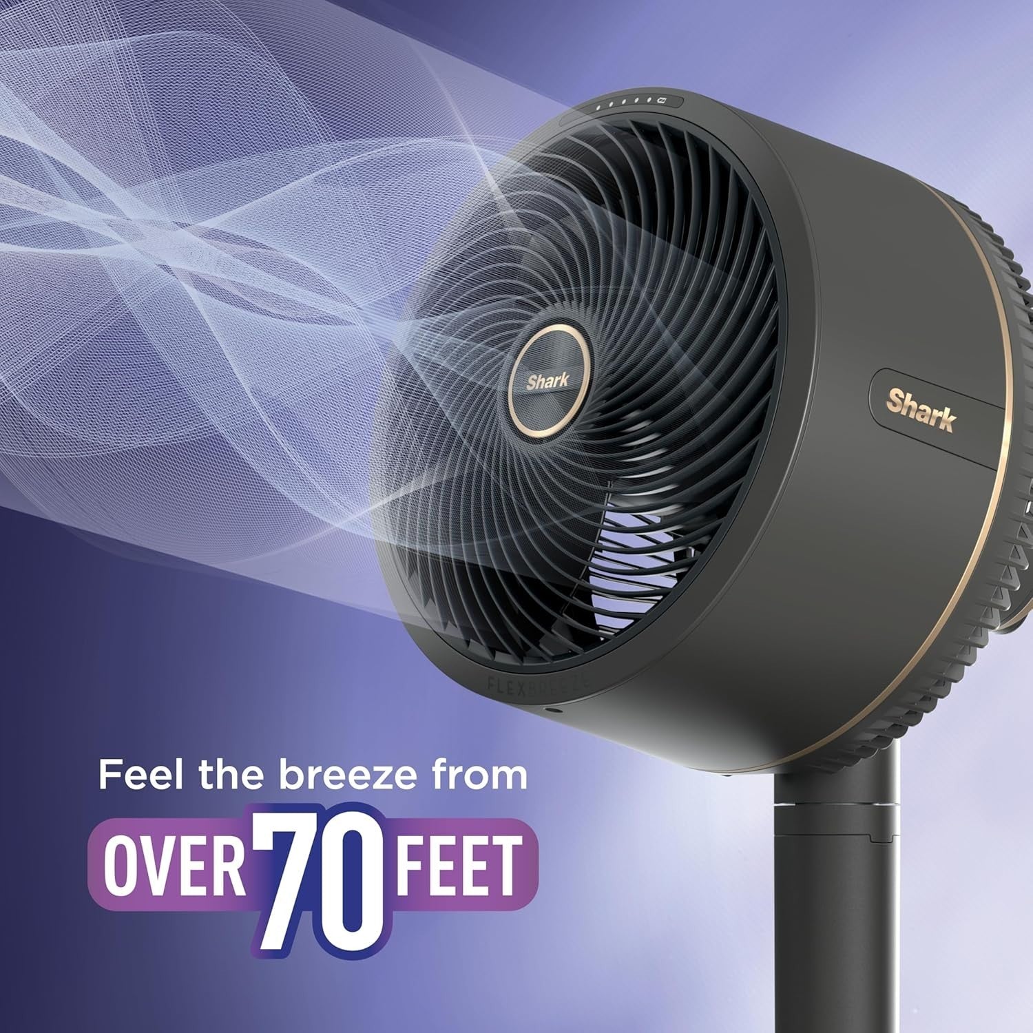 Portable Indoor Outdoor Fan Dark – 5 Speed Cordless Oscillating Remote Control