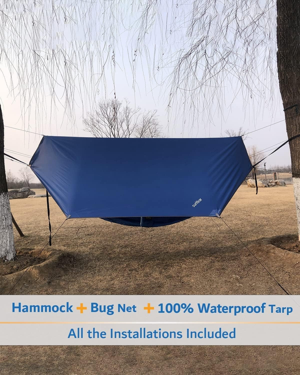 Camping Hammock Tent with Rain Fly | Double Outdoor Hammock