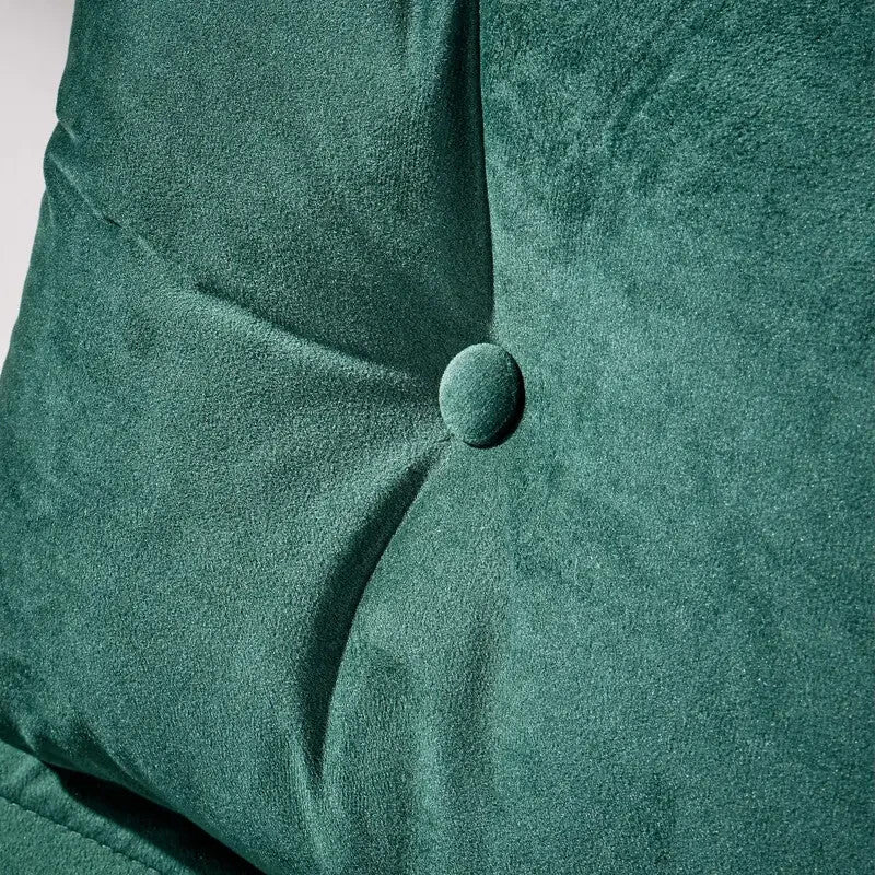 Green Velvet Single Sofa Bed Chair w/ Pillow Folding Guest Bed Seat