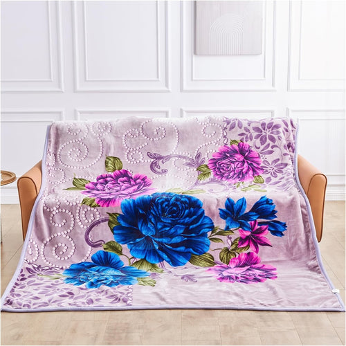 Chloe 4kg Sherpa Weighted Blanket 200x240cm King Size Bed Throw