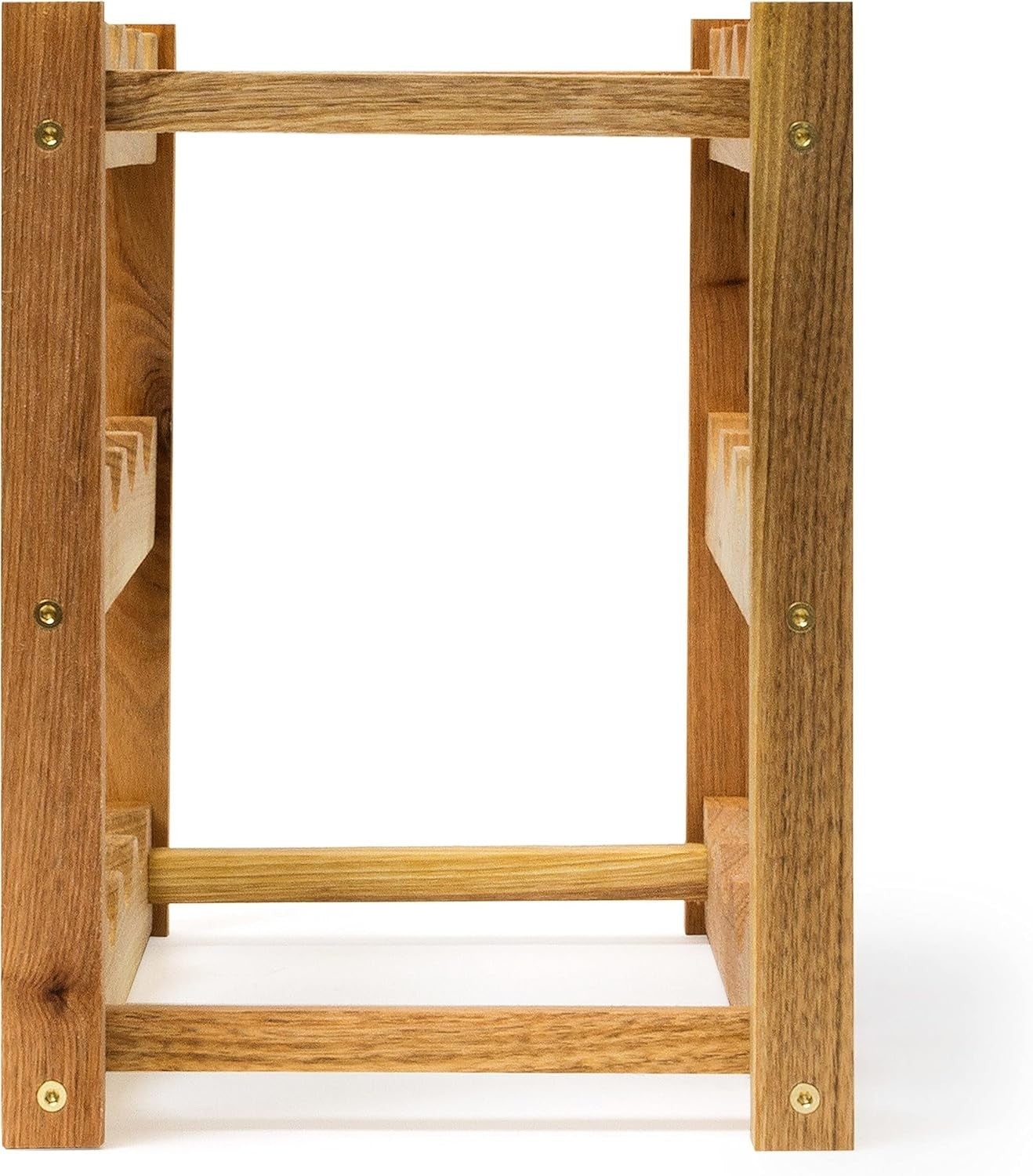 Wooden Wine Rack 12 Bottle Holder 3 Tier Natural Countertop Storage Stand