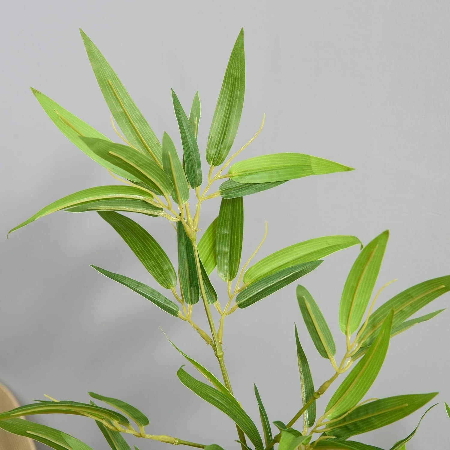 Set of 2 Artificial Bamboo Trees 120cm 4FT Faux Green Plants Home Garden Decor