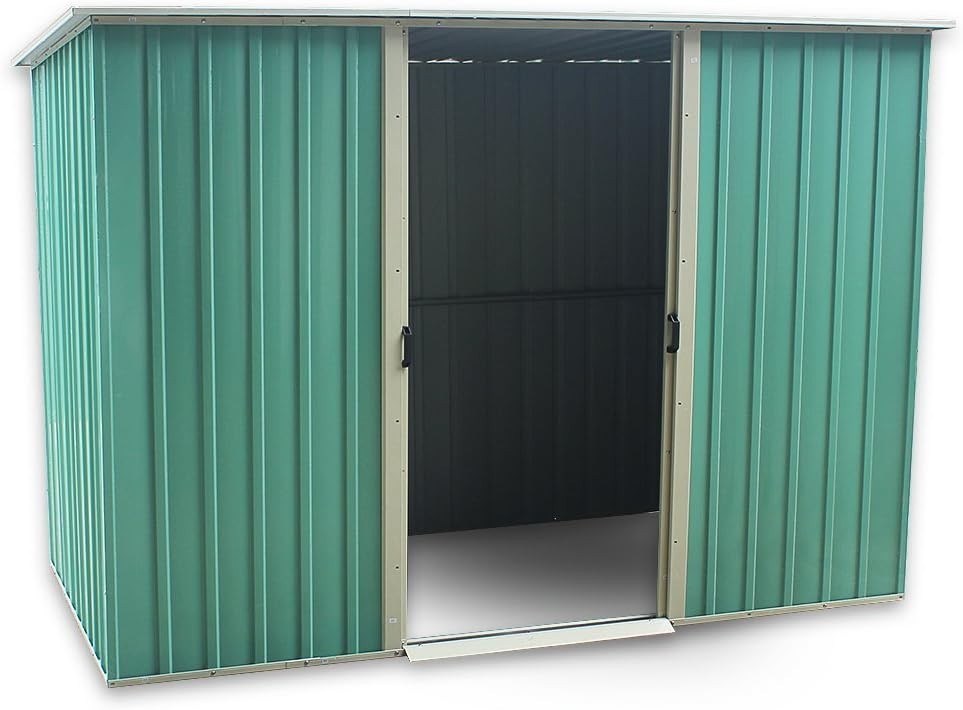 Metal Garden Storage Shed 6x4ft Waterproof Outdoor Tool Shed with Apex Roof Grey