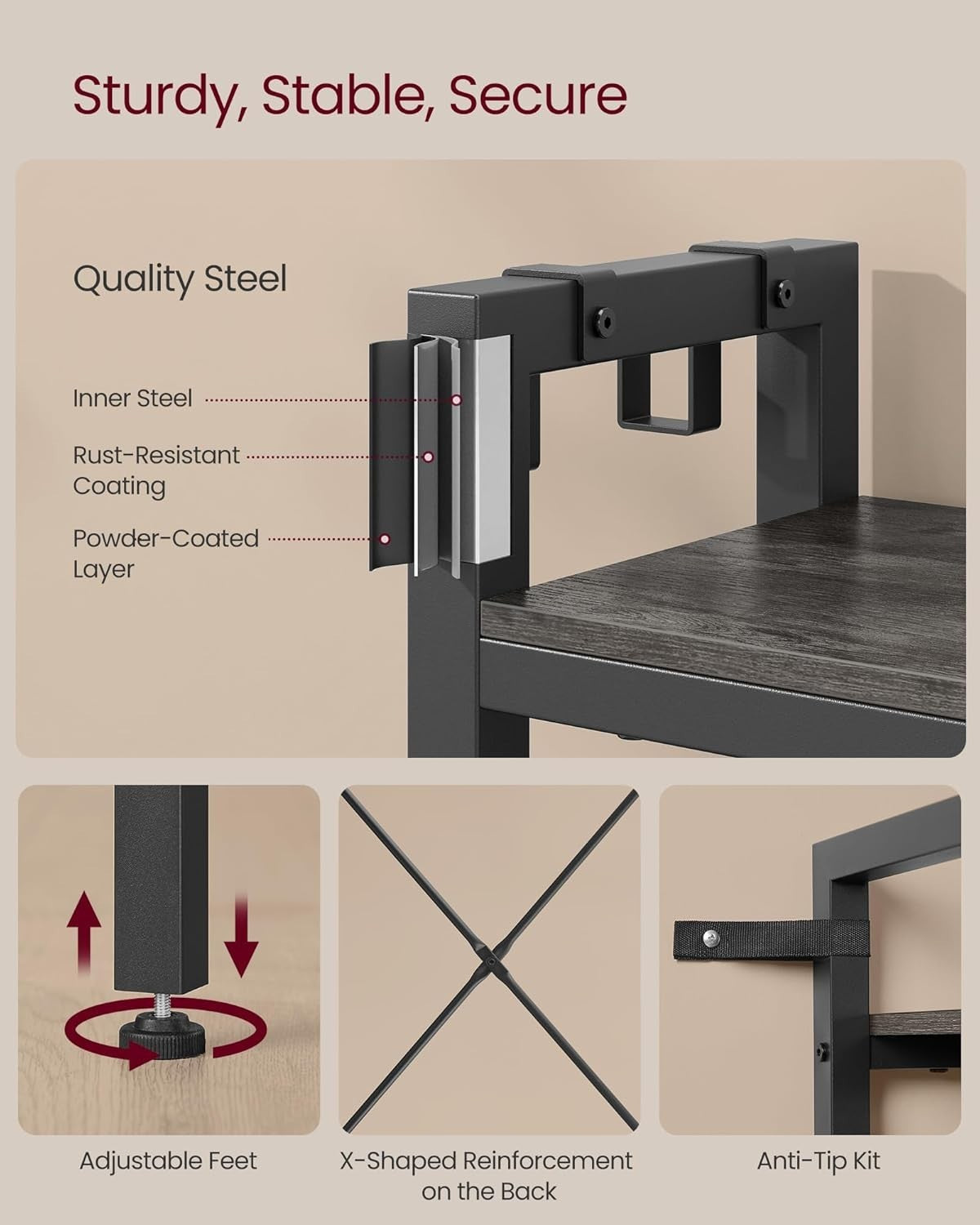 Coat Rack with Bench & Shoe Storage | 120x40x190cm Entryway Organiser
