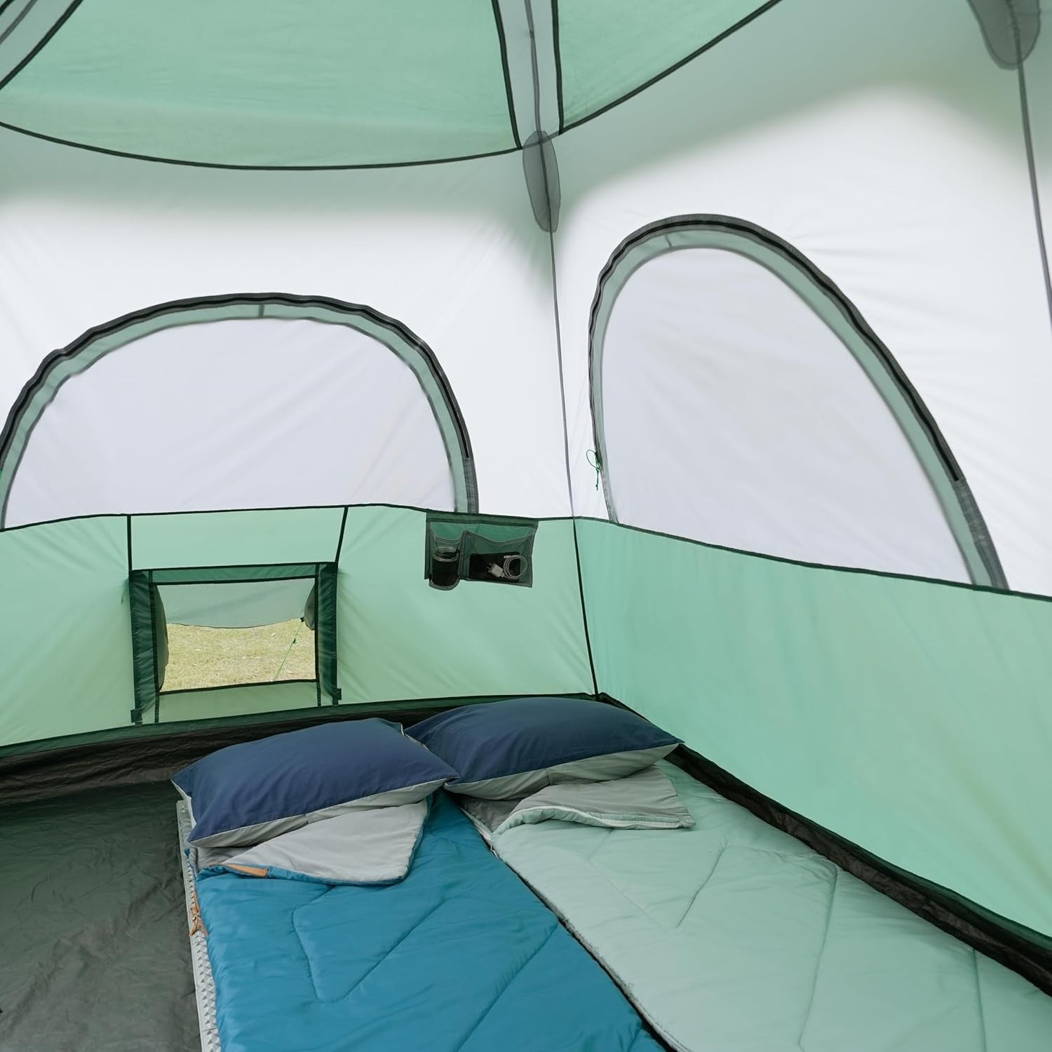 10 Person Camping Tent Waterproof Instant Pop Up with Rainfly