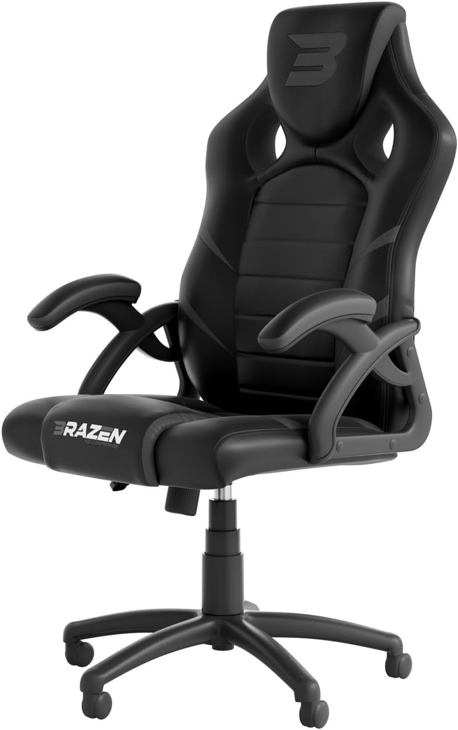 Ergonomic Gaming Chair Racing Style Swivel Office Seat Grey