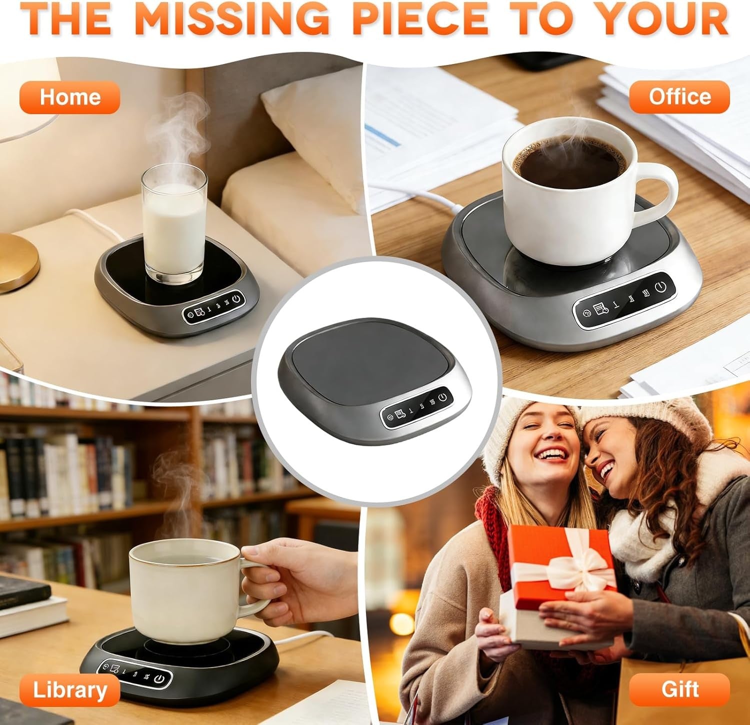 Coffee Mug Warmer 3 Temp USB Desk Cup Heater Auto Shut Off