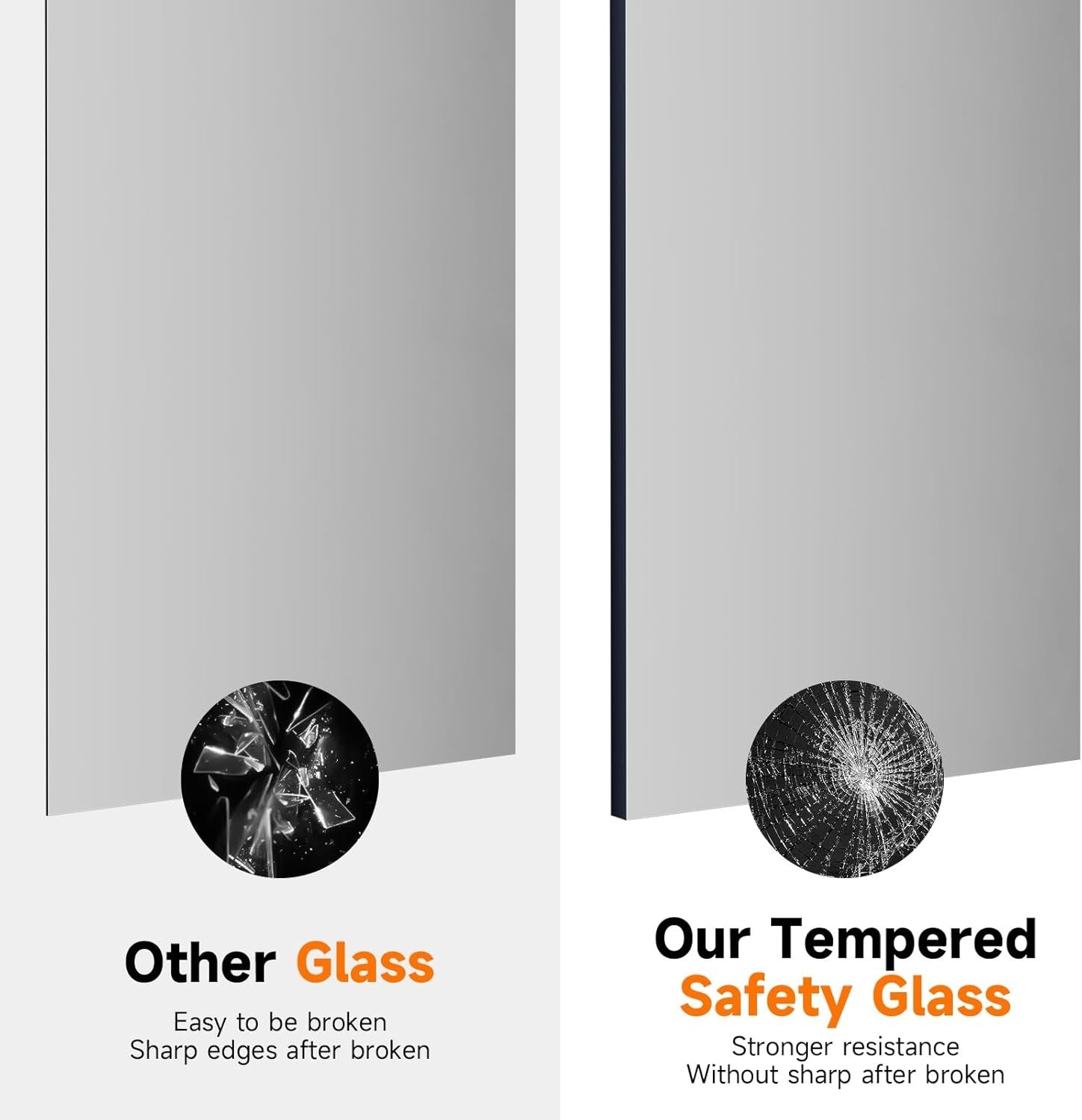 5 Panel Folding Shower Screen 1200x1400mm Tempered Glass Bath Screen Silver
