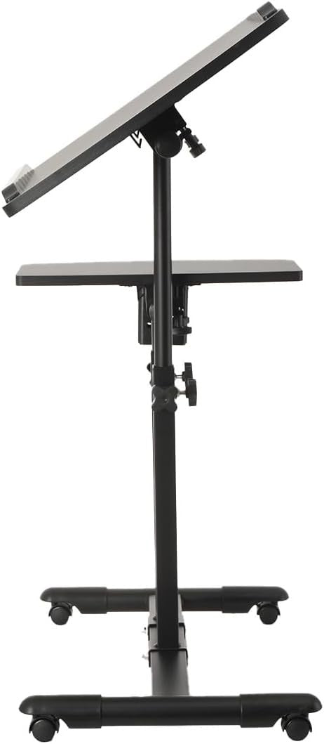 Adjustable Tattoo Workstation Table Double Layer Height Tilt Desk Stand