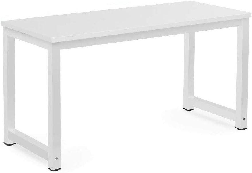 Large White Computer Desk 120cm Home Office PC Laptop Gaming Workstation
