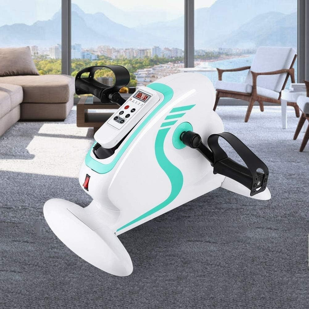 Electric Under Desk Pedal Exerciser Remote Control LCD Rehab Trainer
