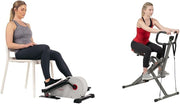Under Desk Elliptical + Row-N-Ride PRO Squat Trainer Bundle LCD