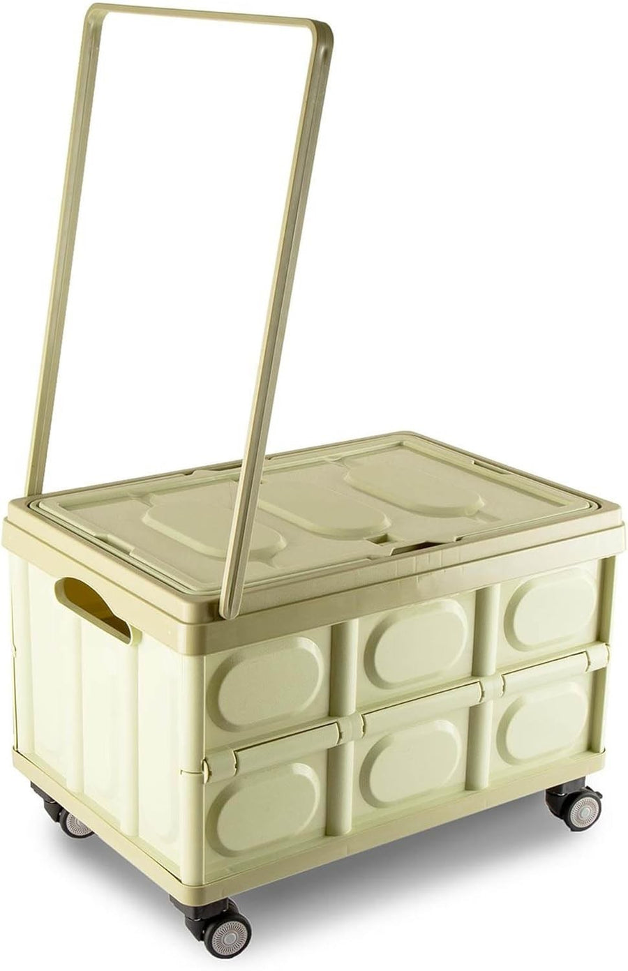 65L Foldable Trolley Cart – Portable Crafting, Camping & Shopping Wagon