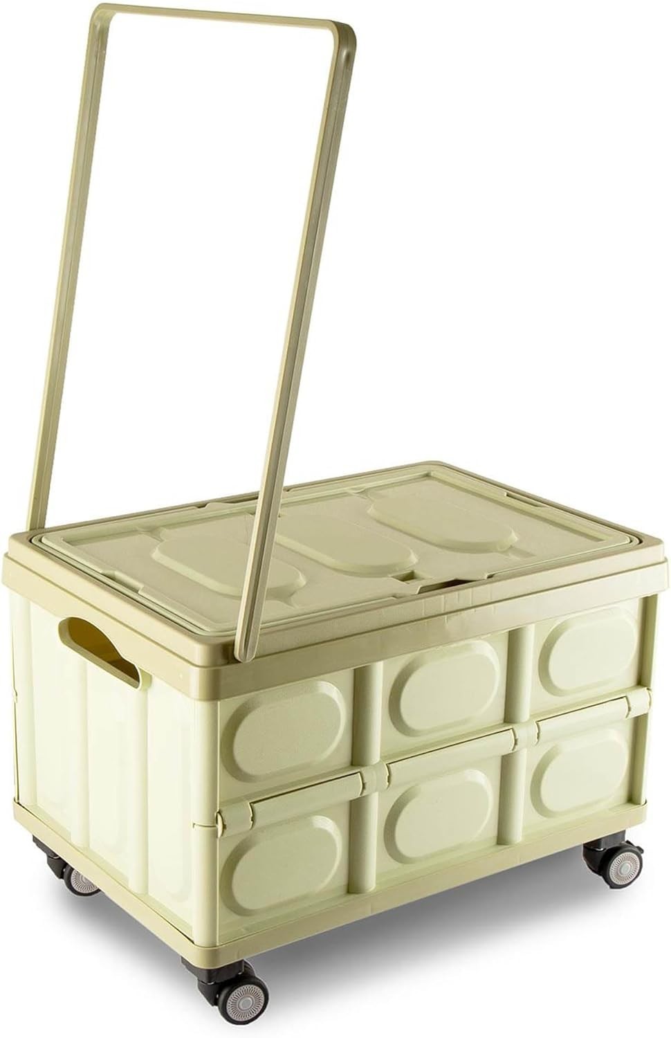 65L Foldable Trolley Cart – Portable Crafting, Camping & Shopping Wagon