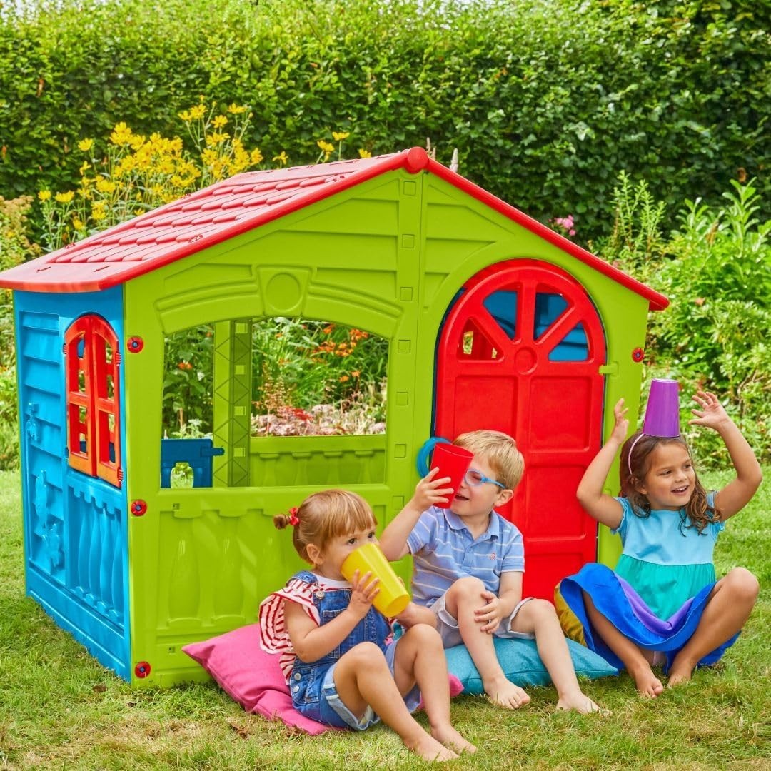 Kids Outdoor Playhouse Large Plastic Garden House Age 3+