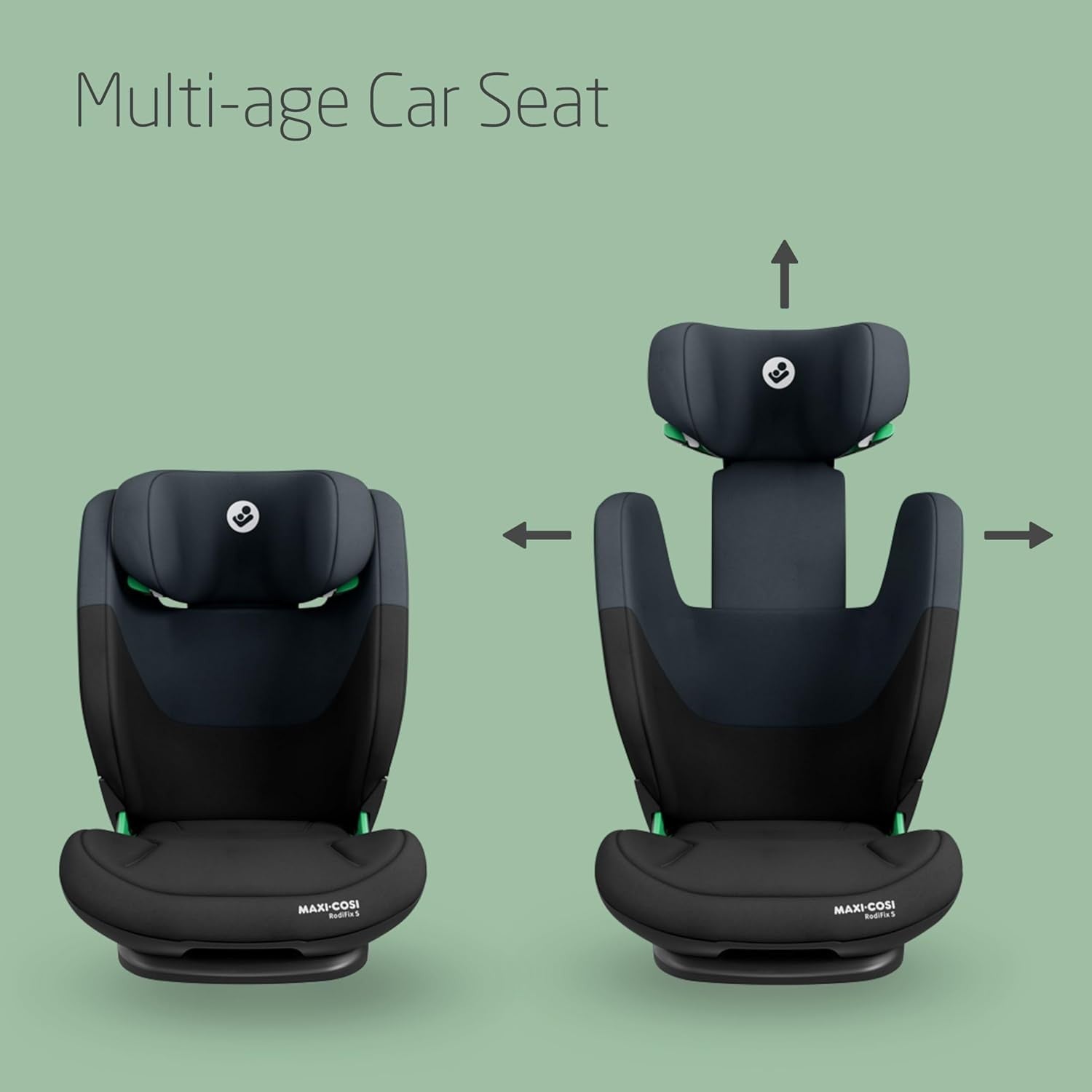 i-Size ISOFIX High Back Booster Seat 100–150cm Adjustable Side Impact