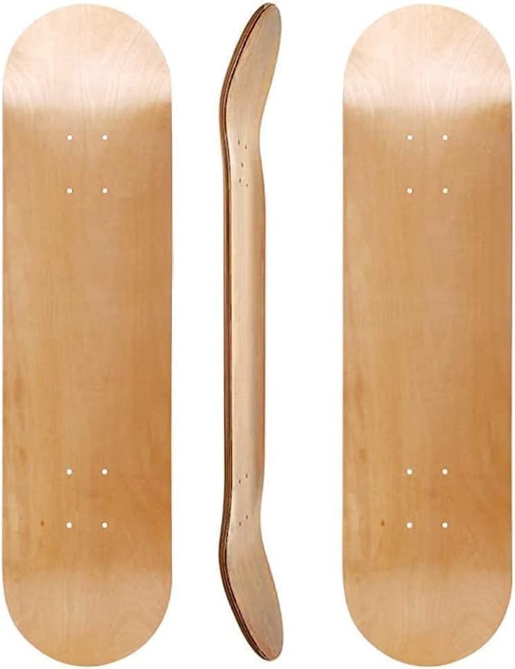 2 Pack Maple Skateboard Decks 31x8 Blank Wood 7 Ply Adult Beginner