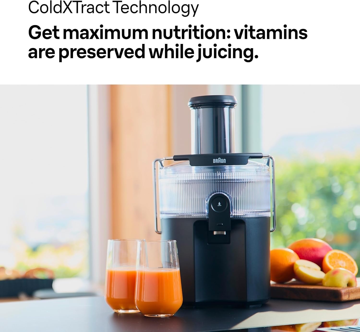 Fast Cold Press Juicer 75mm Feed Tube 800W Anti-Drip 1.5L Pulp