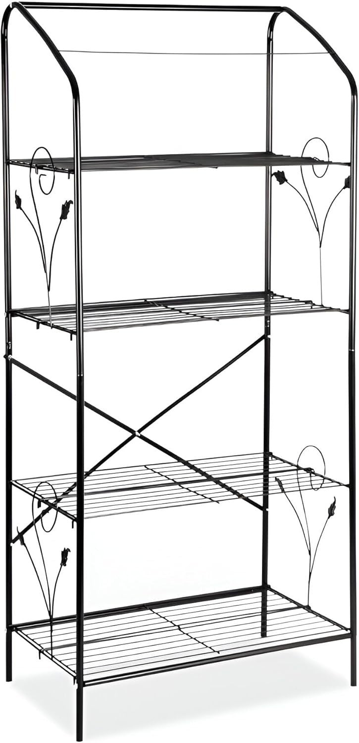 4-Tier Greenhouse with Removable PE Cover & Adjustable Shelves 159×70×40cm