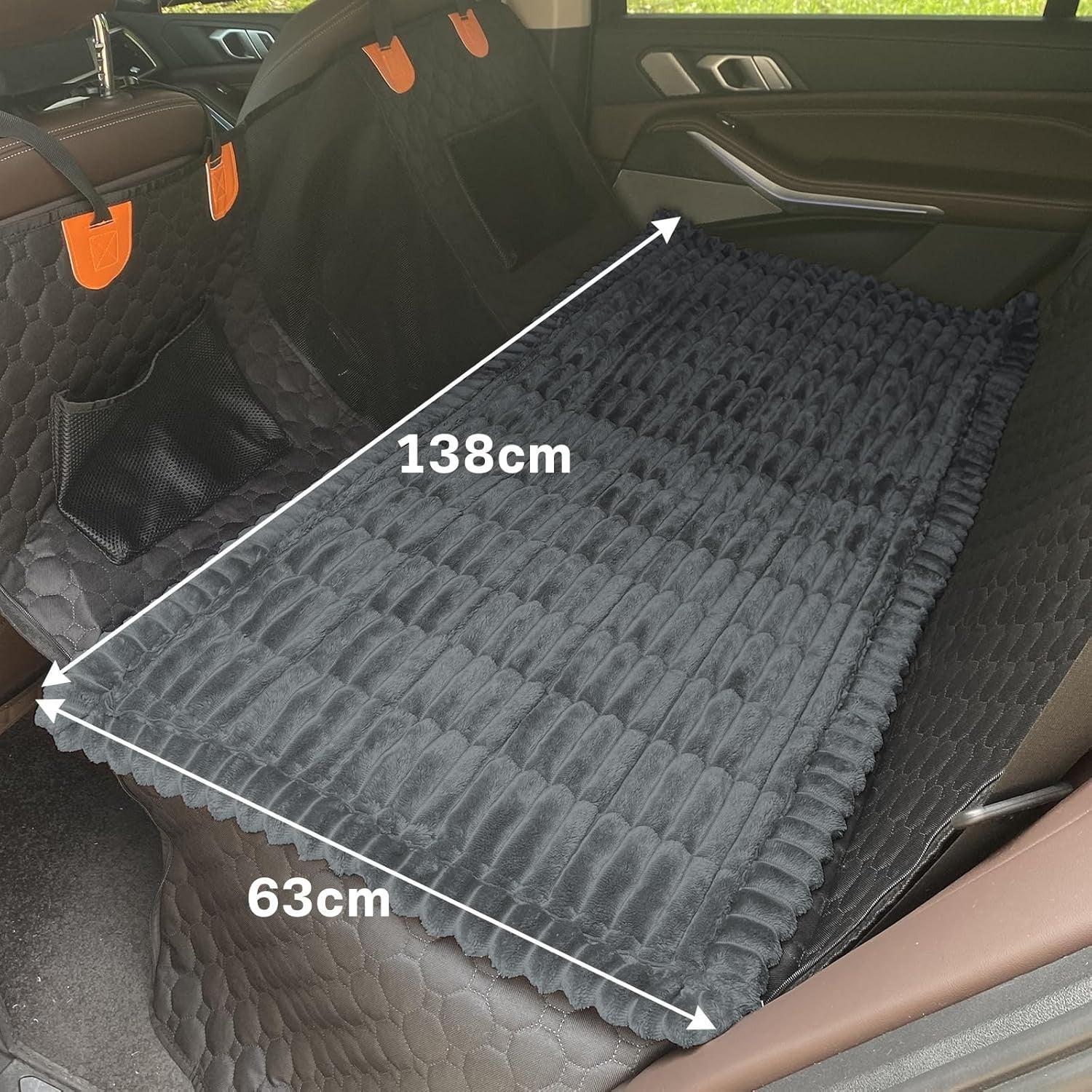 Dog Car Back Seat Bed Mat Non Slip Pet Travel Blanket 138x63cm