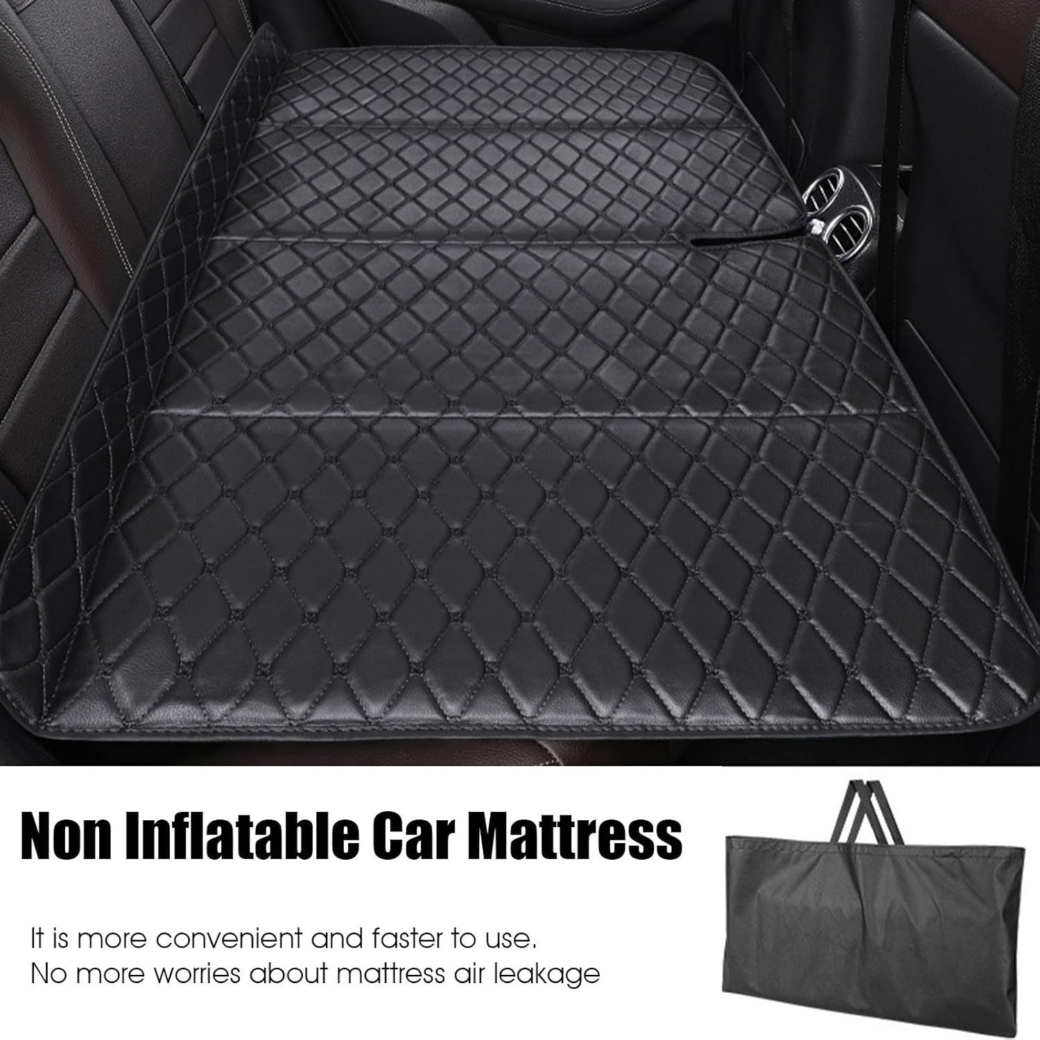 Non-Inflatable Car Mattress 128x80cm | Foldable SUV Back Seat Bed