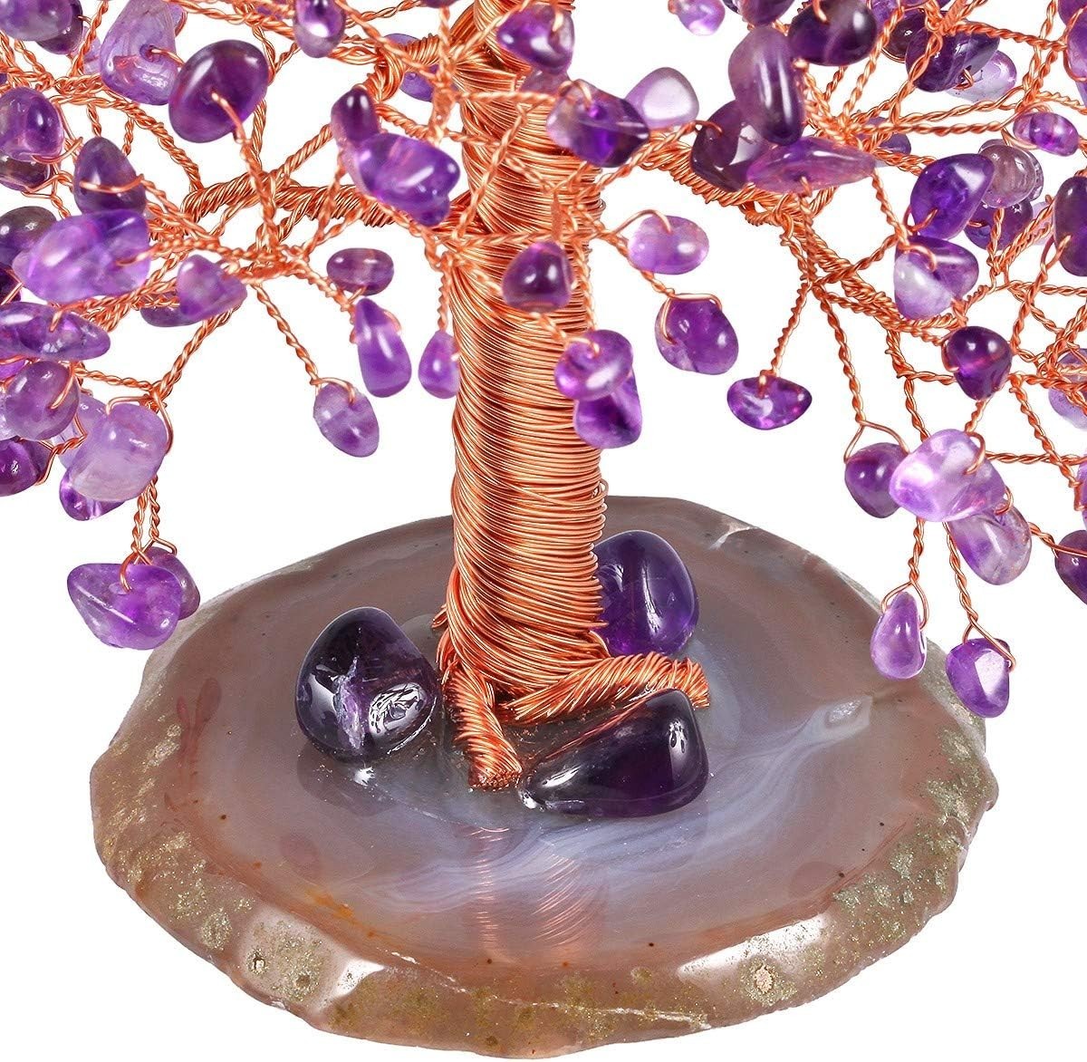 Rose Quartz Crystal Money Tree • Feng Shui Gemstone Decoration