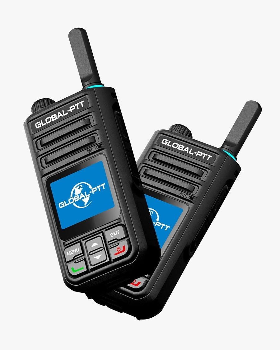 4G LTE Walkie Talkies 2 Pack Unlimited Range PoC Radio Free SIM