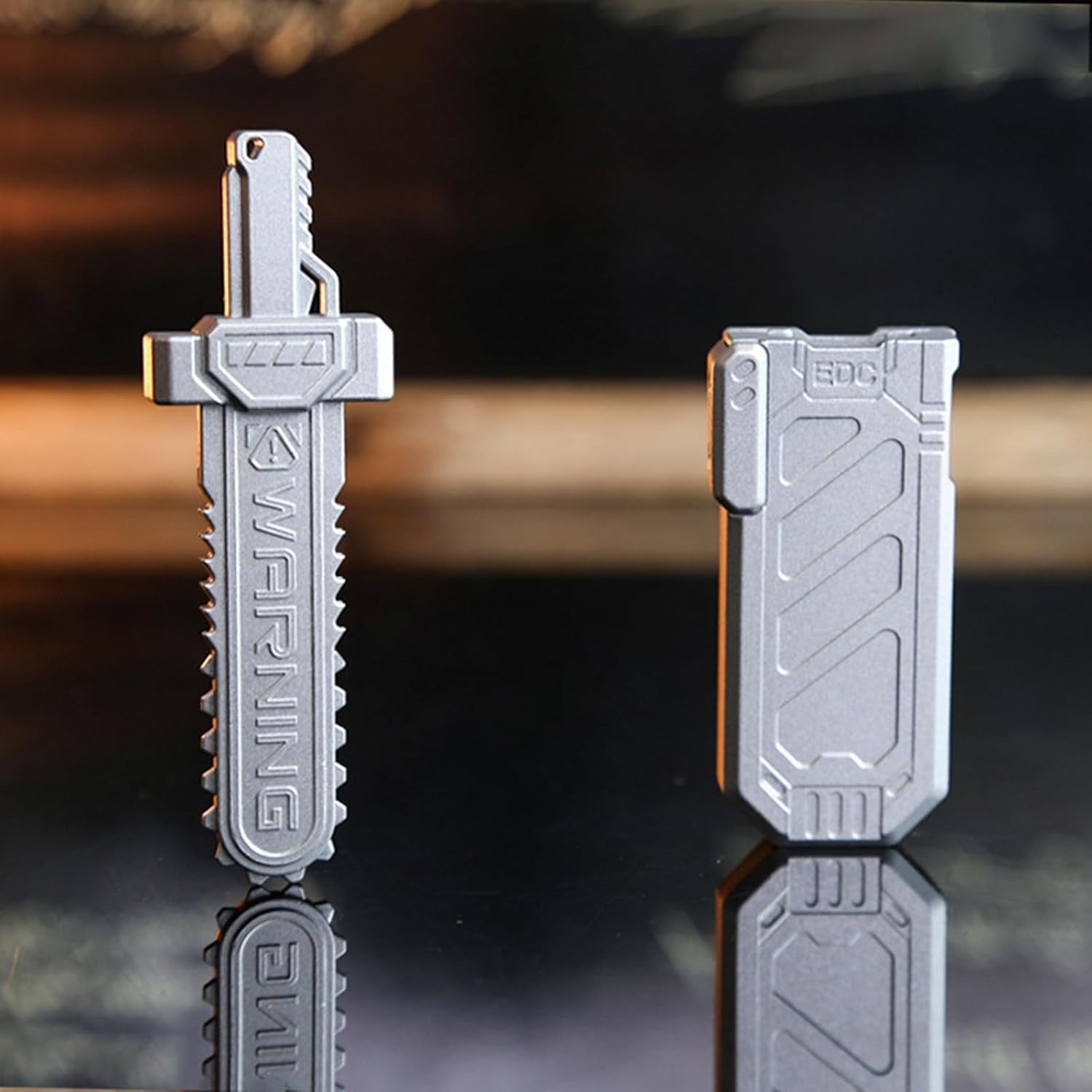 Metal Sword Fidget Slider Clicker Silent Stress Relief EDC