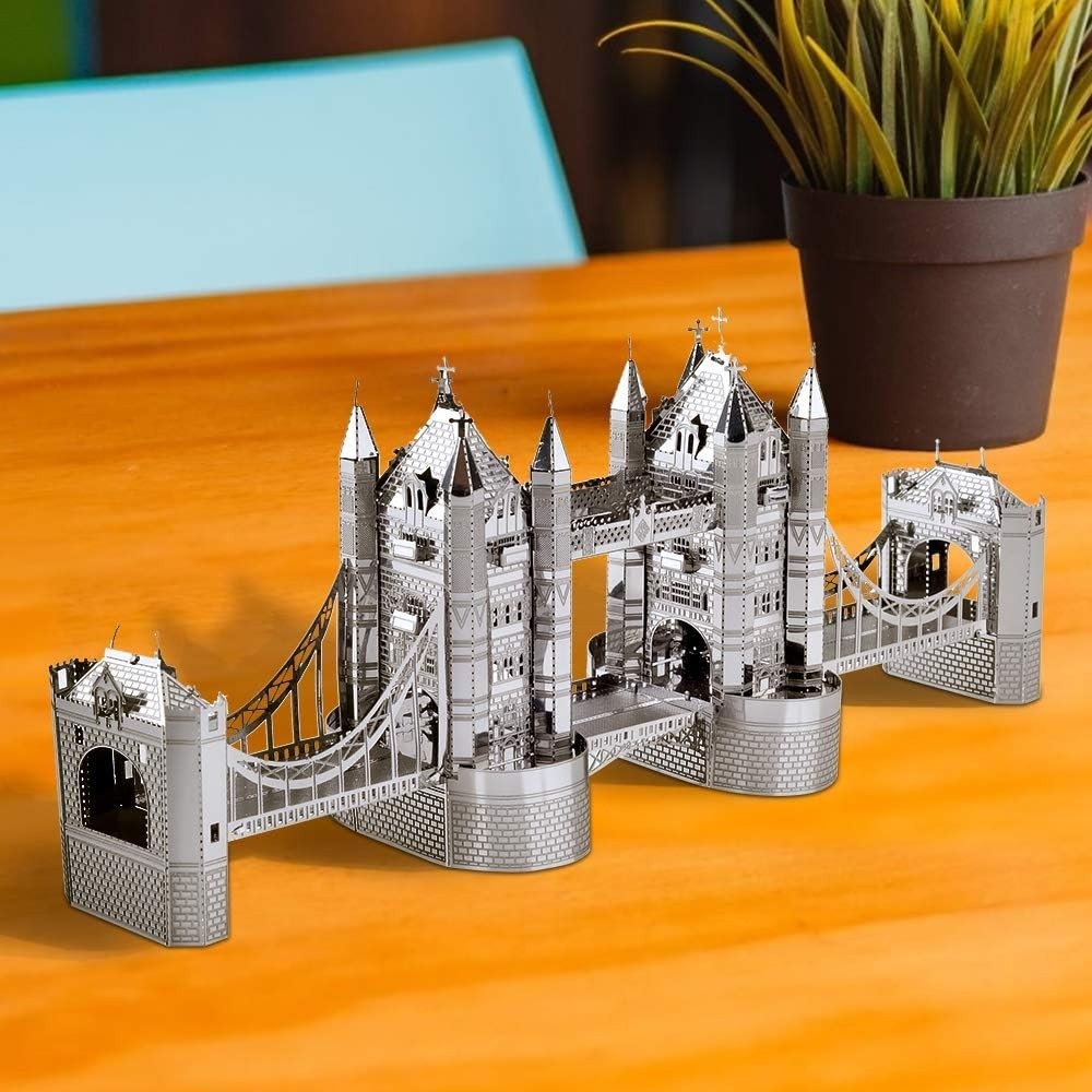 3D Metal Puzzle Tower Bridge Model | 65pcs DIY Kit for Adults & Teens