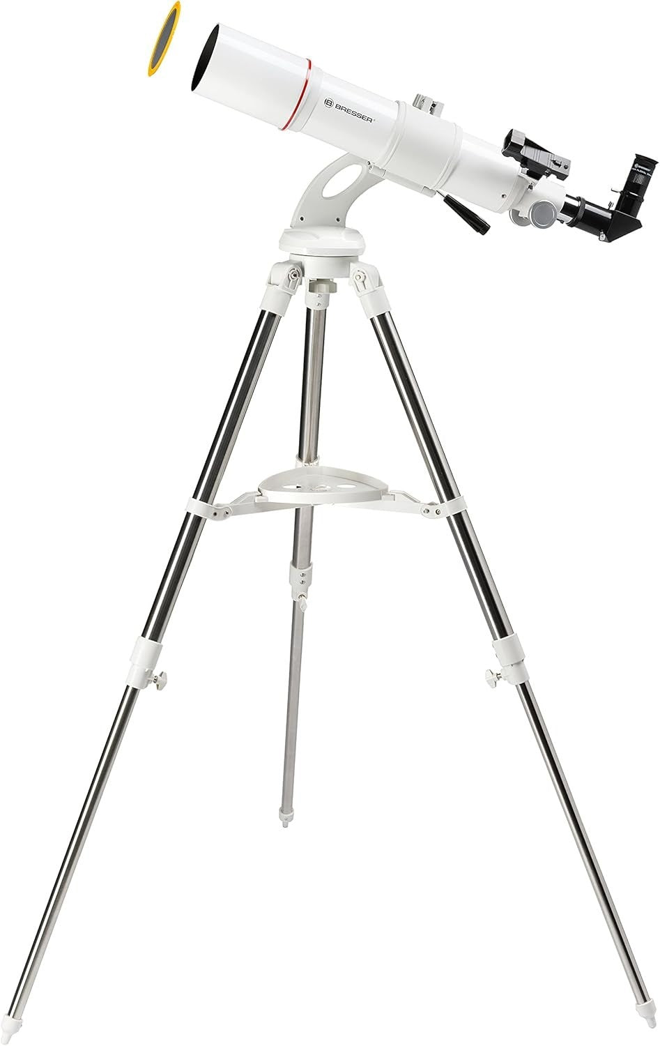 Beginner Refractor Telescope 80mm Wide Field AZ Mount + Tripod & Phone Adapter