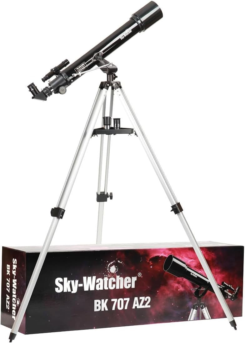 Mercury 707 Refractor Telescope 70mm Silver Altazimuth