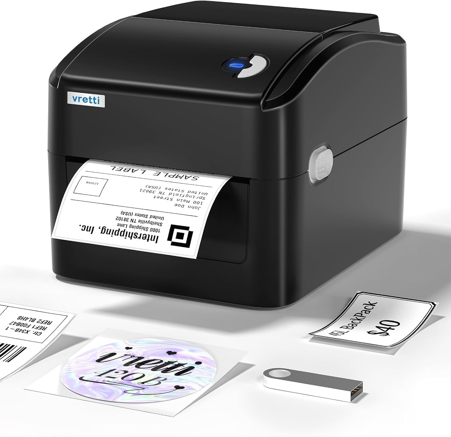 420B USB Thermal Label Printer | 4x6 Shipping Labels | Windows Mac Linux