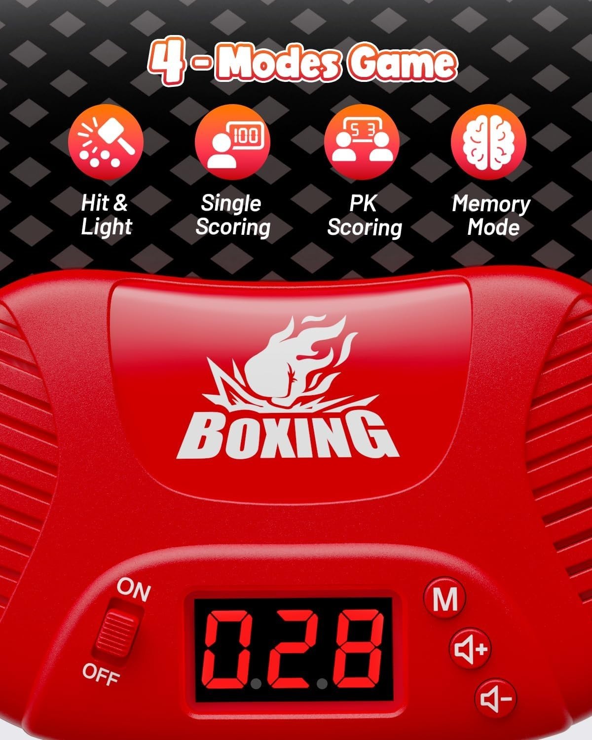 Kids Interactive Punching Bag Inflatable Boxing Game Lights Music