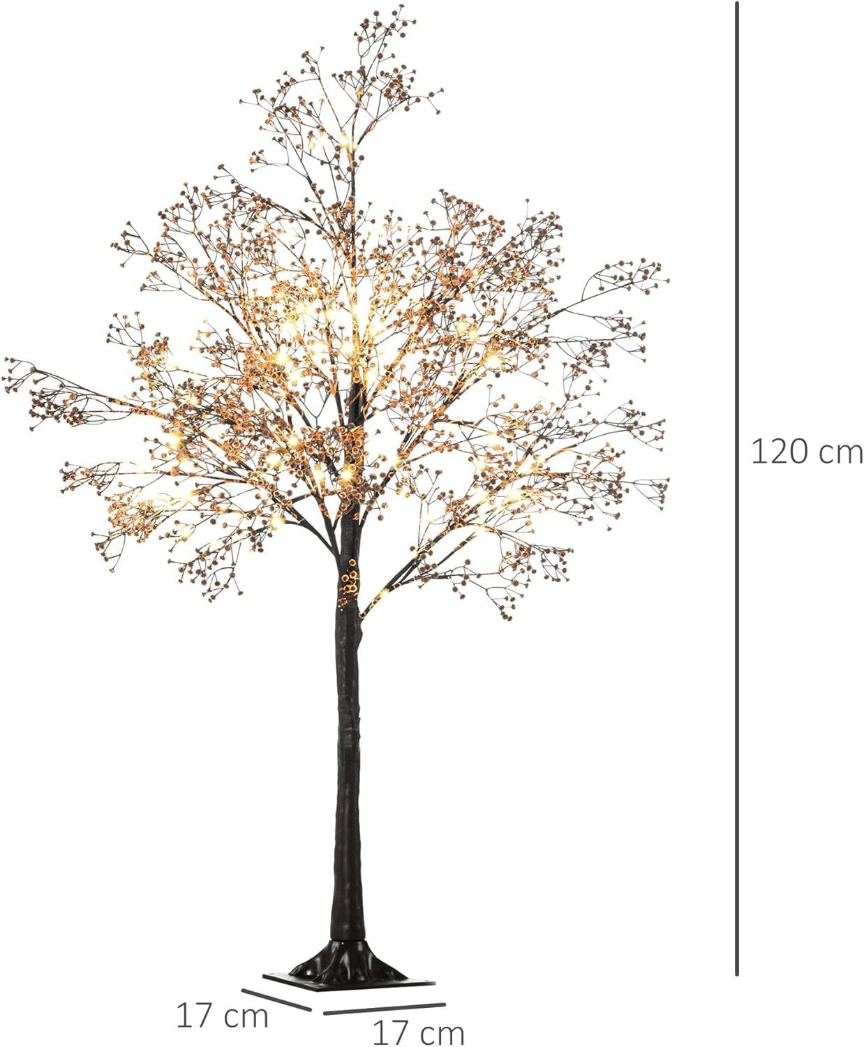 4ft Gypsophila Blossom LED Tree Light Warm White Baby Breath Indoor Home Decor